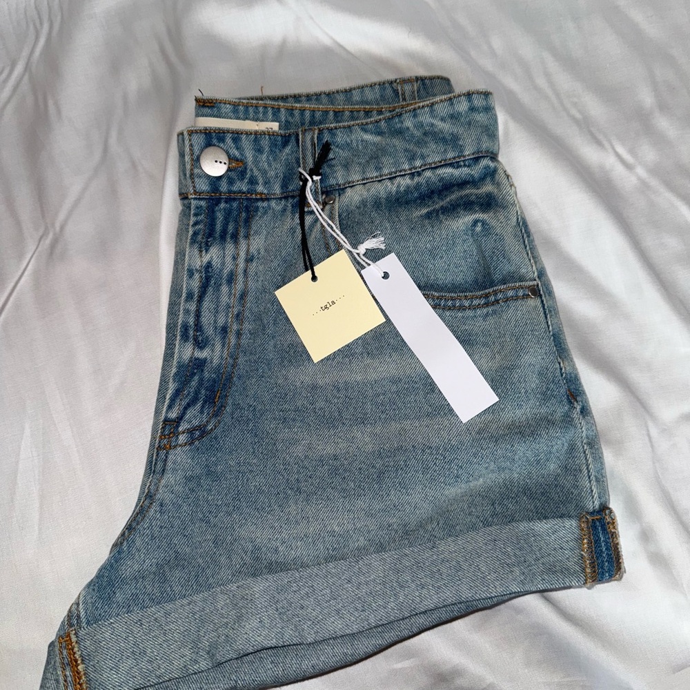 Francesca's Collections Blue Jean Shorts